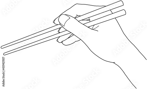 お箸の持ち方（はしをもつ）