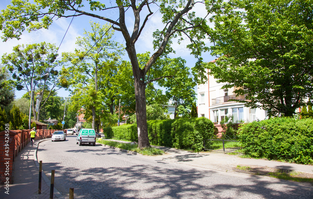 View of the residential district in Kaliningrad, Russia.