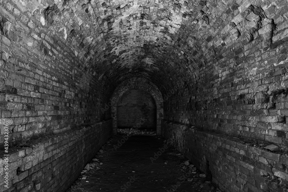 Obraz premium Abandoned Military Tarakaniv Fort (Dubno Fort, New Dubno Fortress) - a defensive structure of 19th century in Tarakaniv, Ukraine.