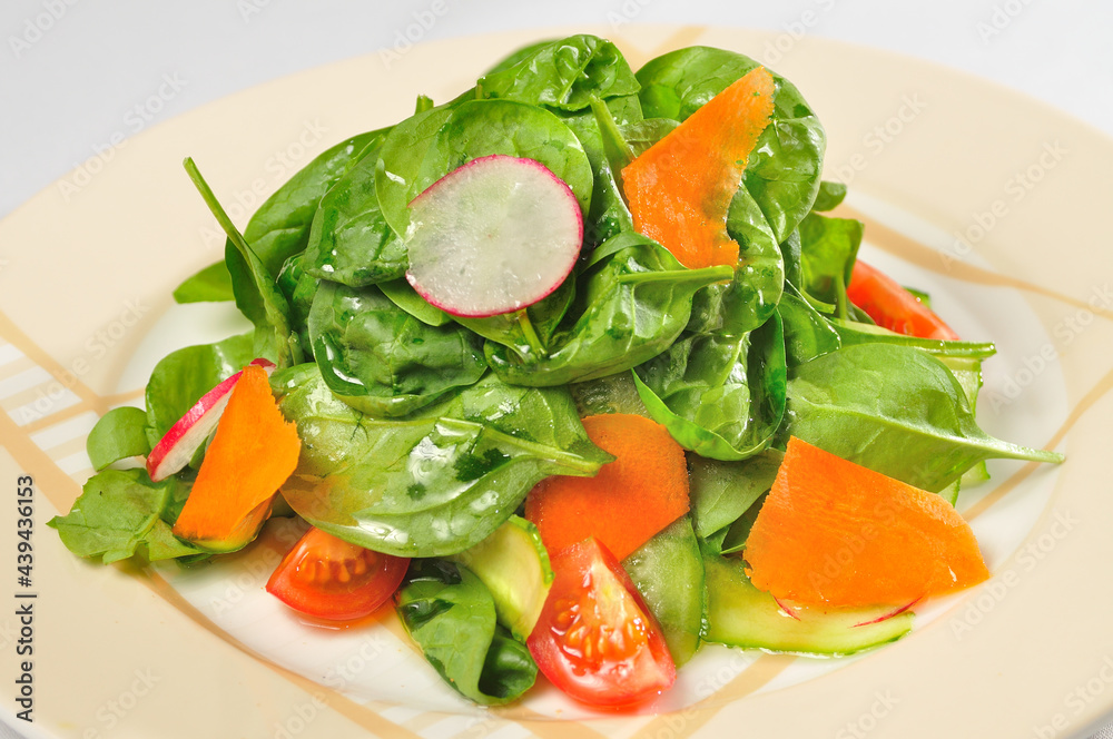 Healthy salad breakfast with vegetables Healthy salad breakfast with vegetables