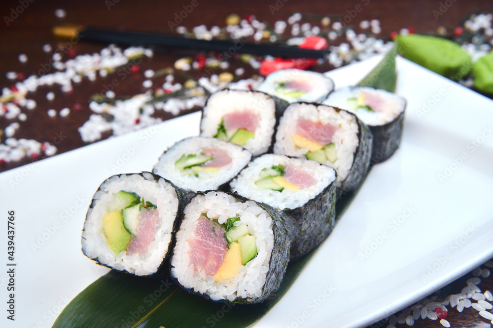 Sushi set, Japanese food, roll, Fresh and delicious sushi Japanese food.Image of Japanese food Sushi set, Japanese food, roll, Fresh and delicious sushi Japanese food.Image of Japanese food