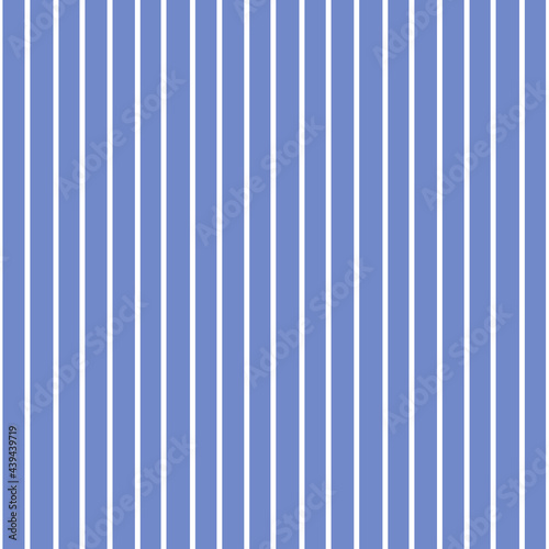  Thin white vertical stripes on a blue background..