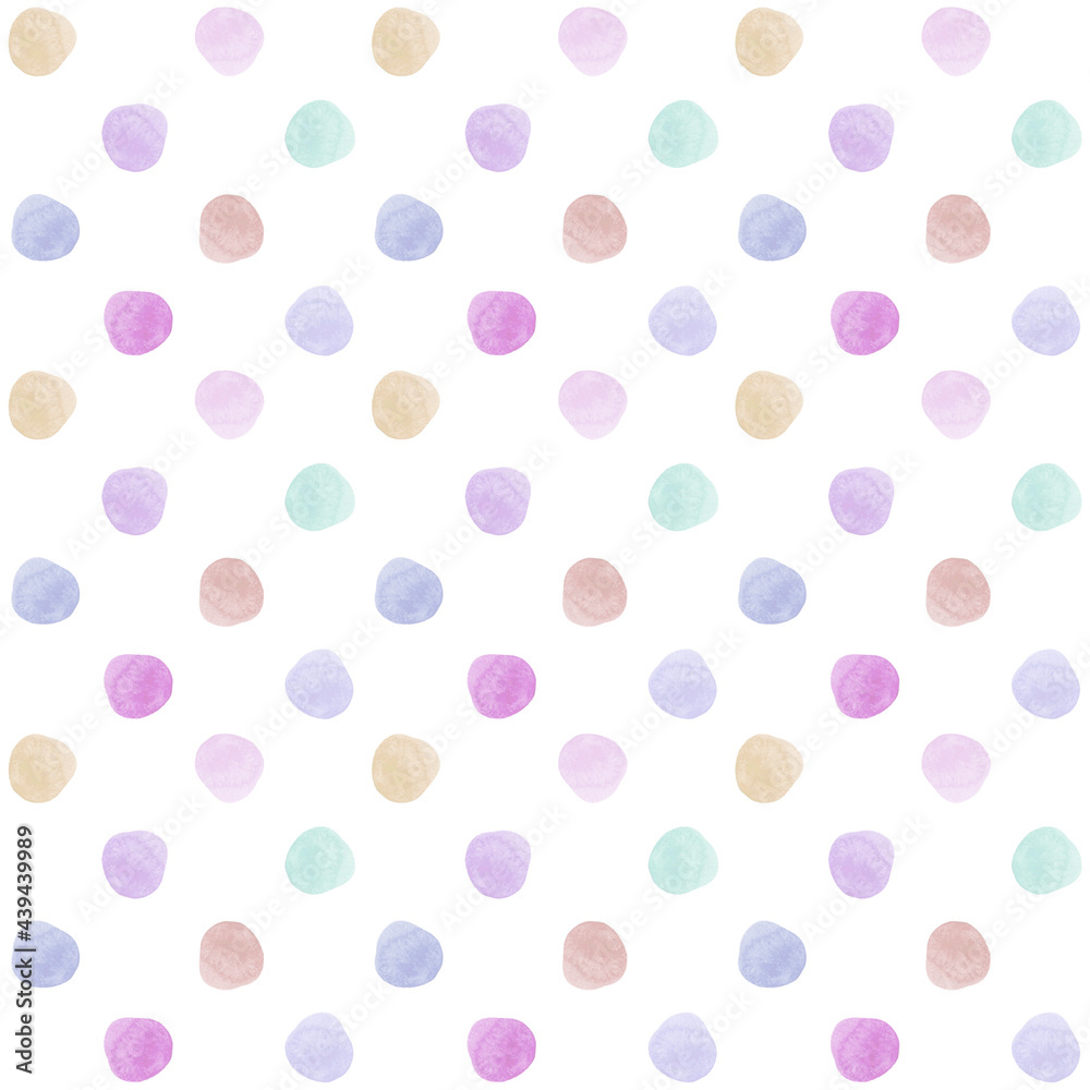 Watercolor multicolored spots on a white background.