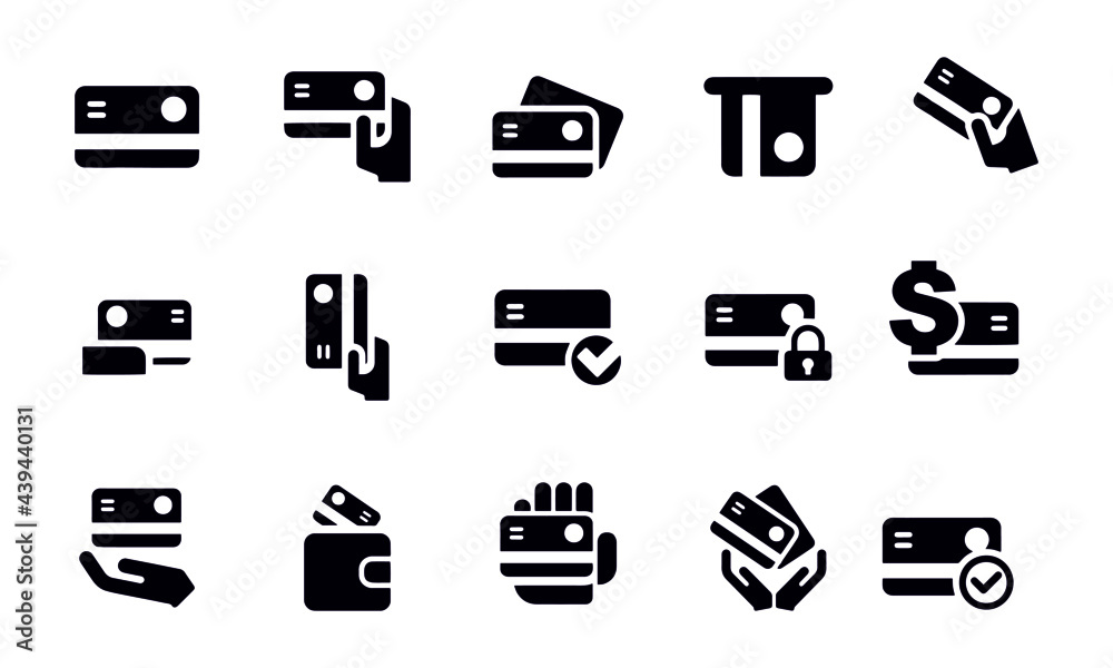 Credit Cards Icons vector design Credit Cards Icons vector design