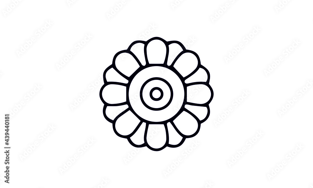 Flower icon set vector design Flower icon set vector design