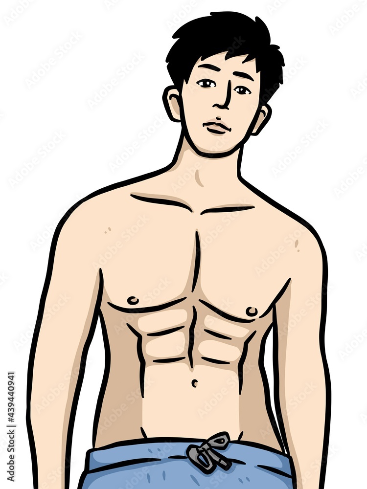 cute man cartoon on white background cute man cartoon on white background