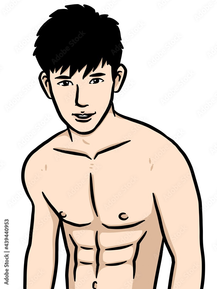 cute man cartoon on white background cute man cartoon on white background