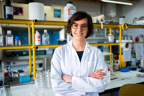 Portrait Of A Scientific In A Laboratory. photo