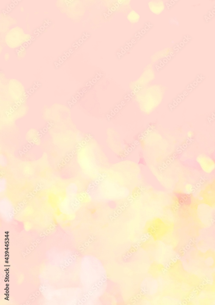 パステルの混ざり合うテクスチャ背景 ピンクと黄色
