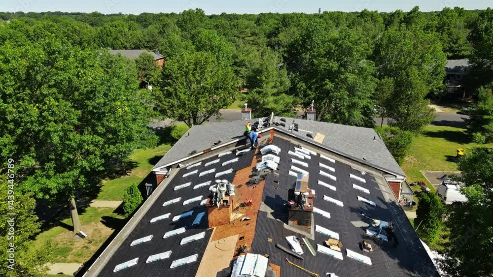 Roofer repair replace shingle that has been damaged and needing replacement