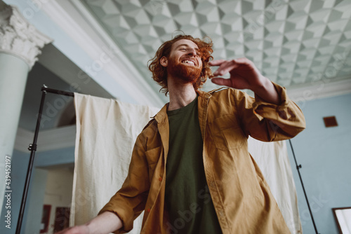 
portrait of ginger bearded guy