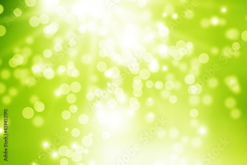 abstract green background bokeh blur light