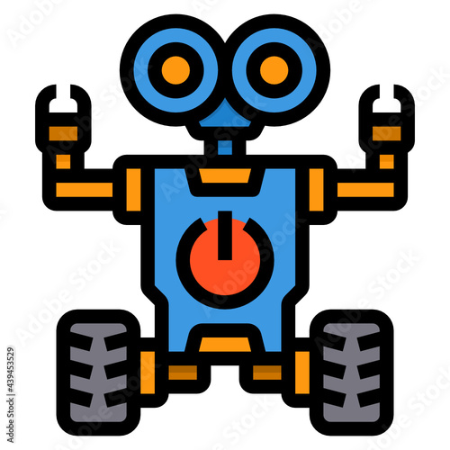 Robot line icon