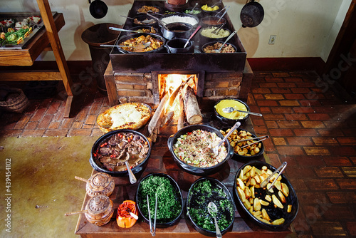 Brazilian home made food in a traditional restaurant photo