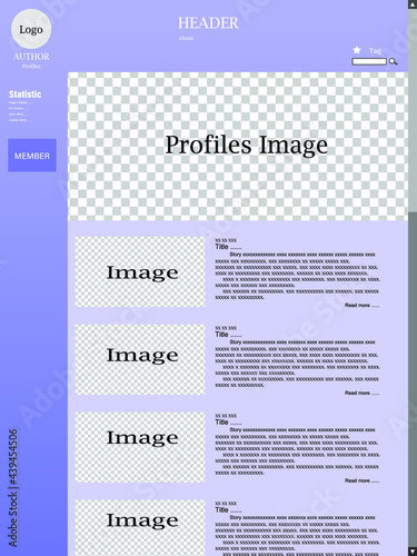 Design templates for websites. Abstract illustration mockup sample graphic.