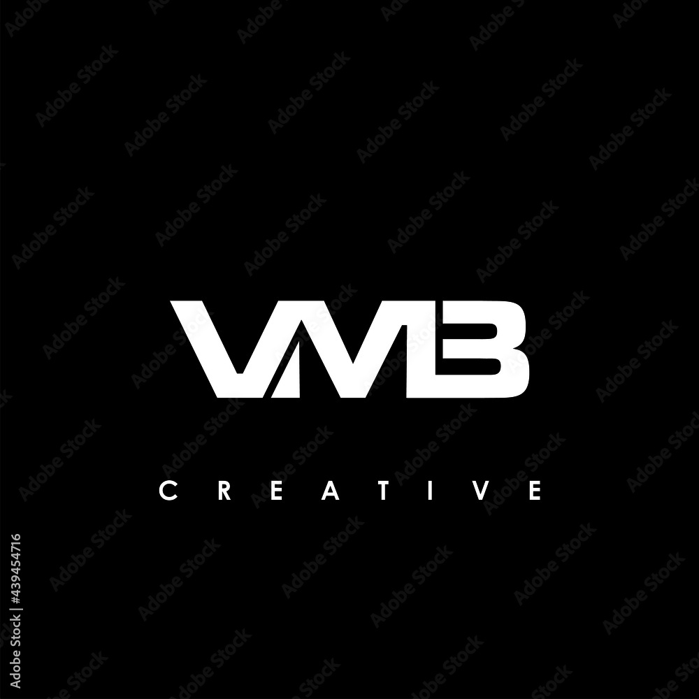 VMB Letter Initial Logo Design Template Vector Illustration