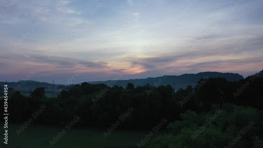 Colorful Cloudy sky in Clinton Tennessee sunrise Colorful Cloudy sky in Clinton Tennessee sunrise