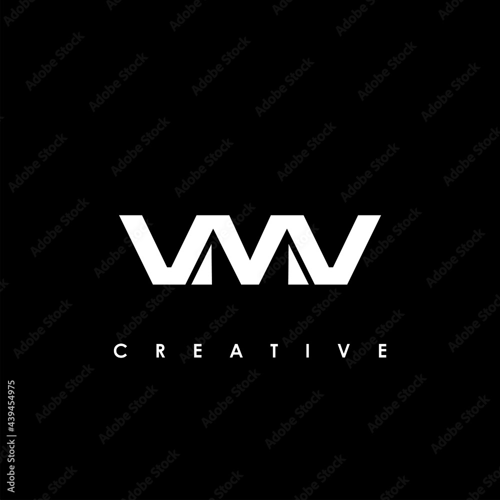 VMV Letter Initial Logo Design Template Vector Illustration