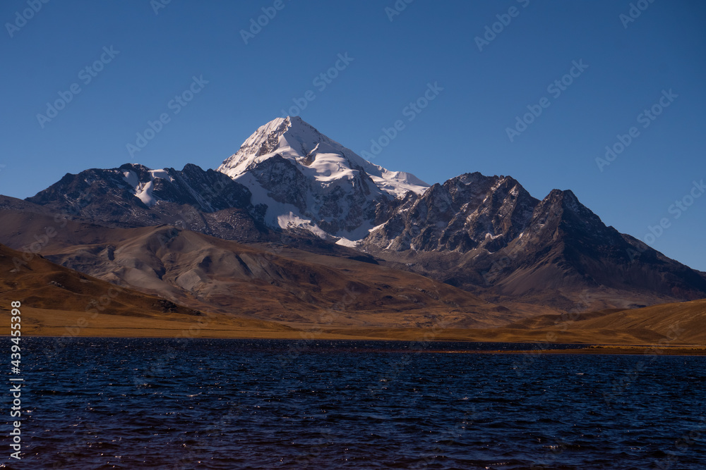 Lake and Huayna Potosi