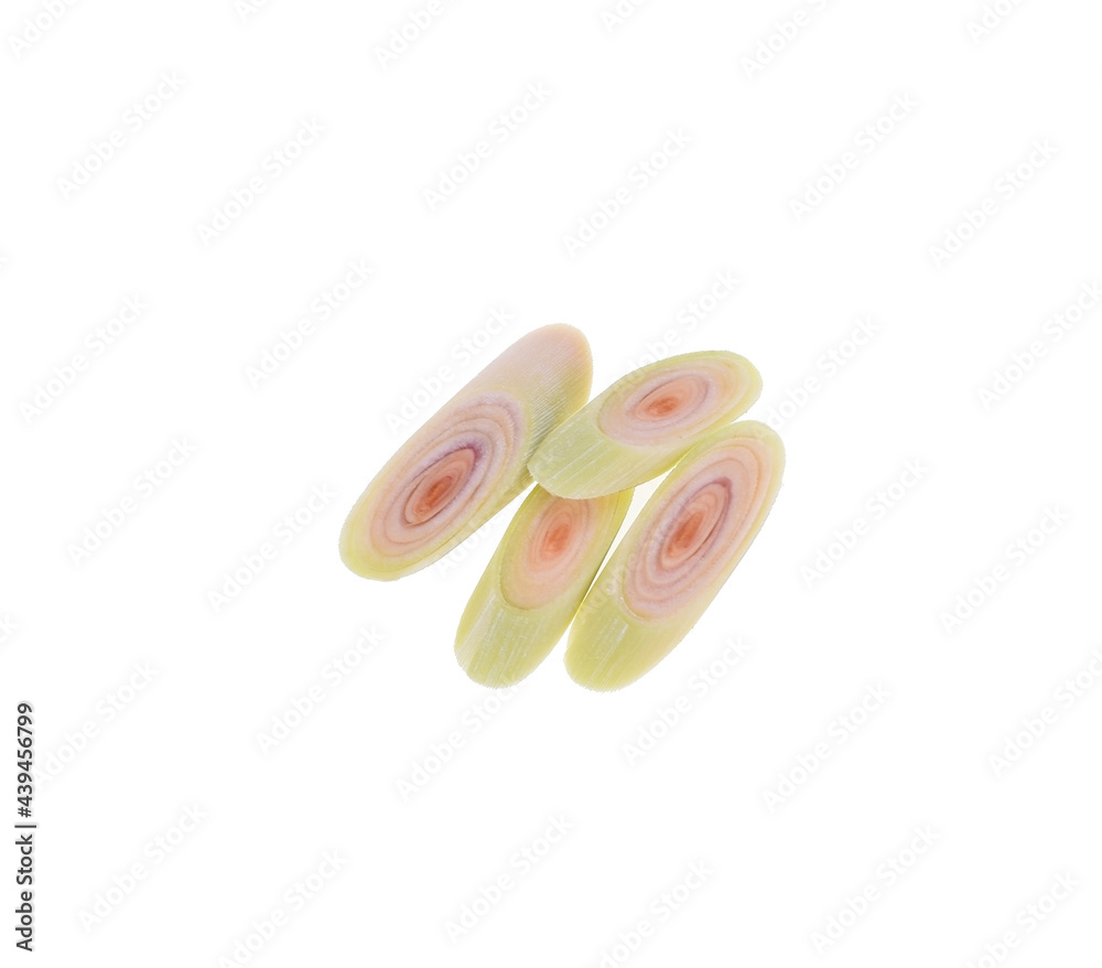 Fototapeta premium lemon grass isolated on white background