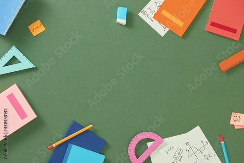 College education items with educational elements. photo