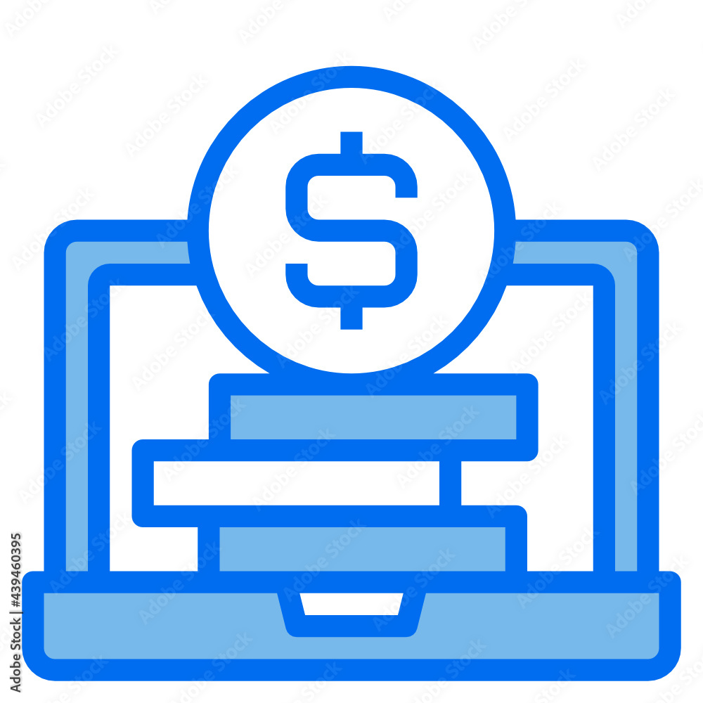 money blue line icon money blue line icon