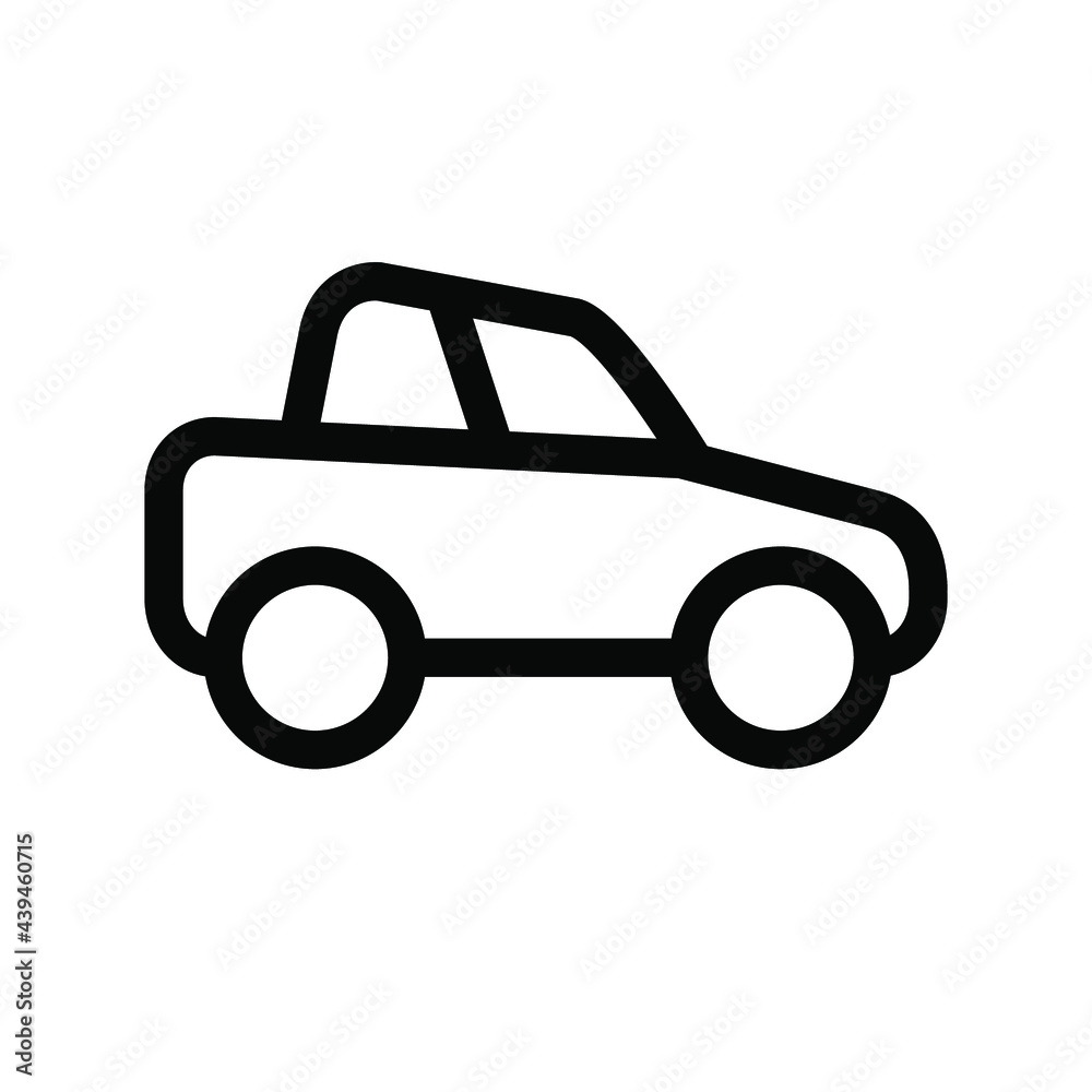 Illustration Vector graphic of sedan car icon. Fit for traffic, public, passenger etc.
