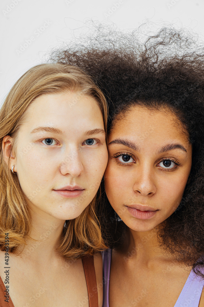 Pretty diverse models looking at camera Pretty diverse models looking at camera