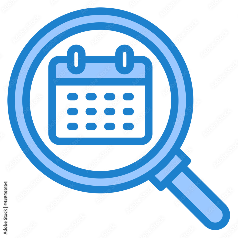 calendar blue style icon calendar blue style icon