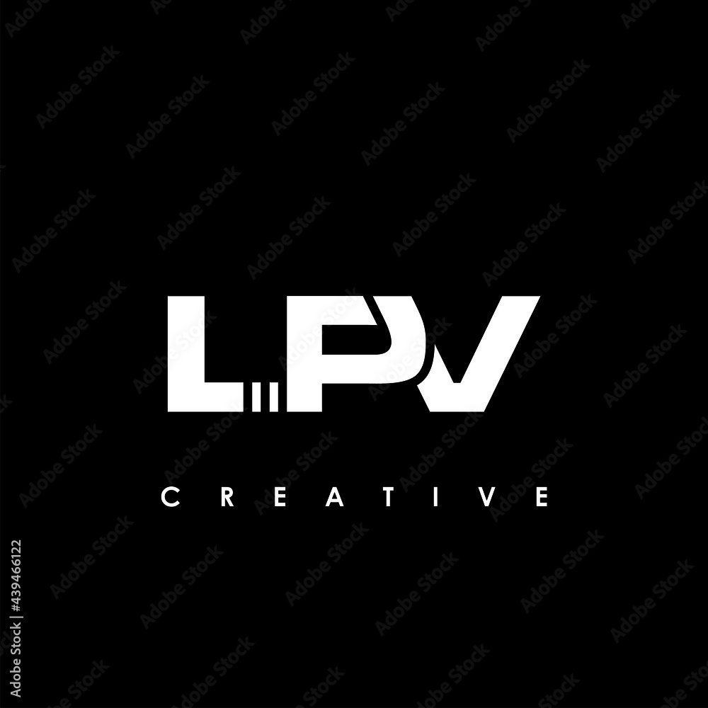 LPV Letter Initial Logo Design Template Vector Illustration
