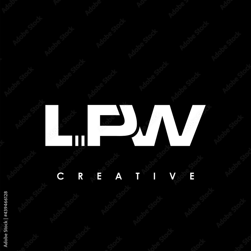 LPW Letter Initial Logo Design Template Vector Illustration