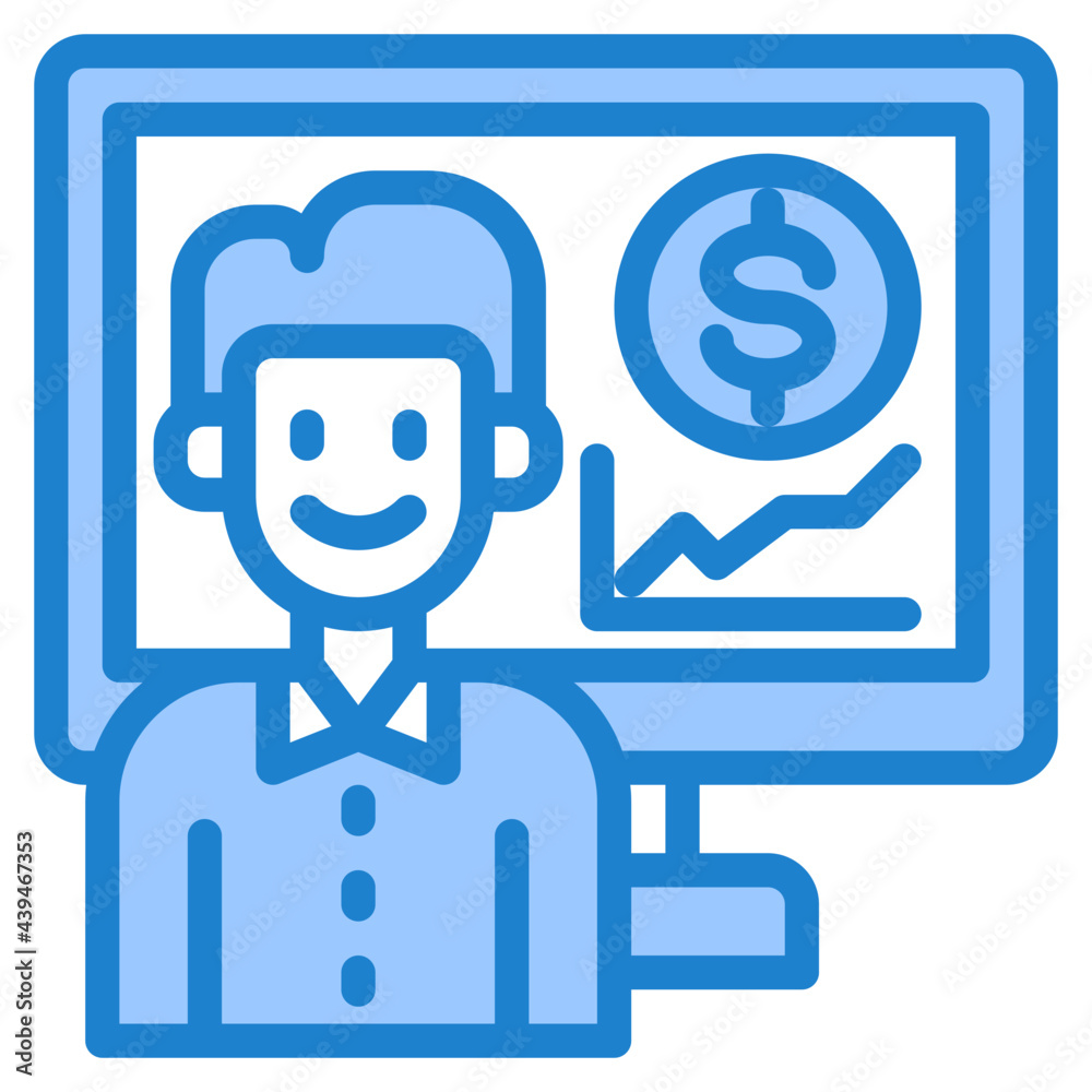 money blue style icon money blue style icon