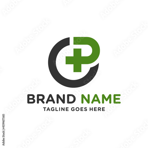 health clinic logo with letter CP