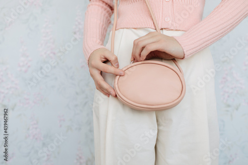 Pink color elegant fashion look

