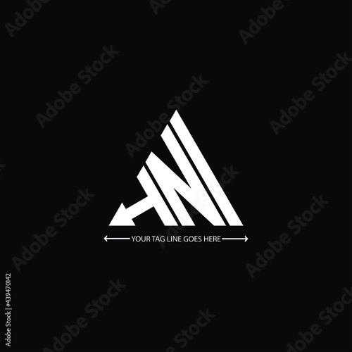 H N I letter logo creative design. H N I unique design
