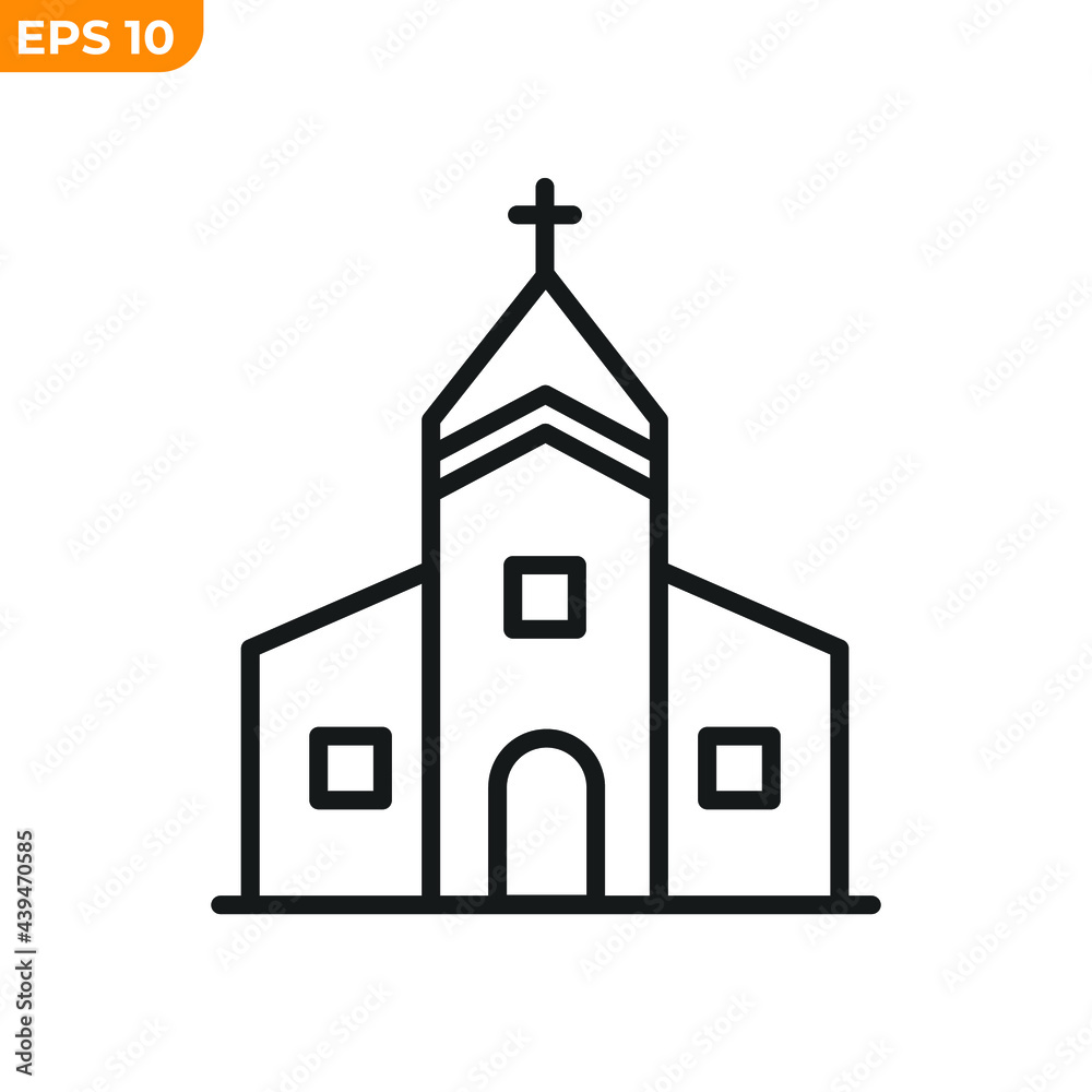 church building icon symbol template for graphic and web design collection logo vector illustration church building icon symbol template for graphic and web design collection logo vector illustration