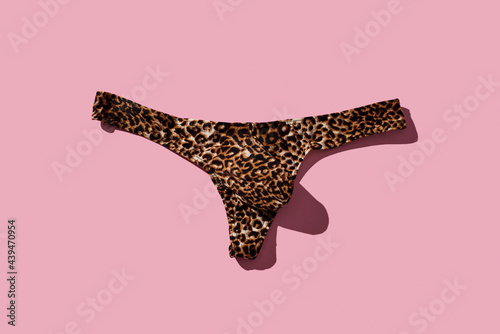 leopard thong for men