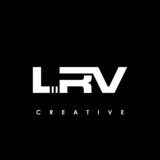 LRV Letter Initial Logo Design Template Vector Illustration