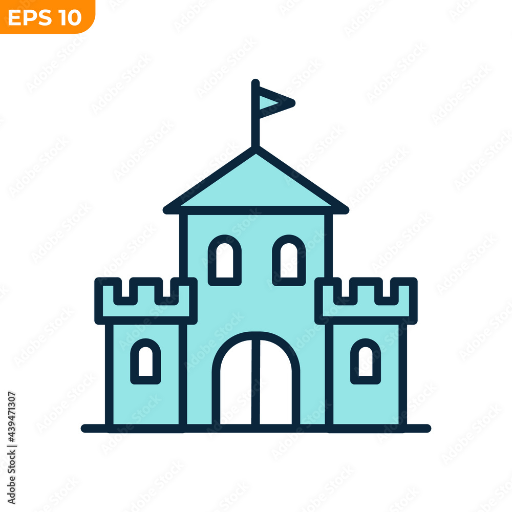 castle tower icon symbol template for graphic and web design collection logo vector illustration castle tower icon symbol template for graphic and web design collection logo vector illustration