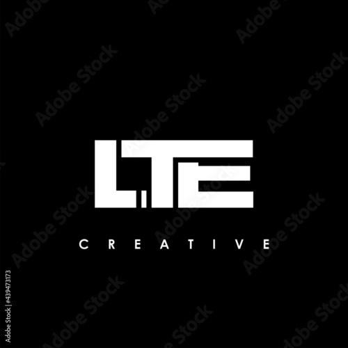 LTE Letter Initial Logo Design Template Vector Illustration