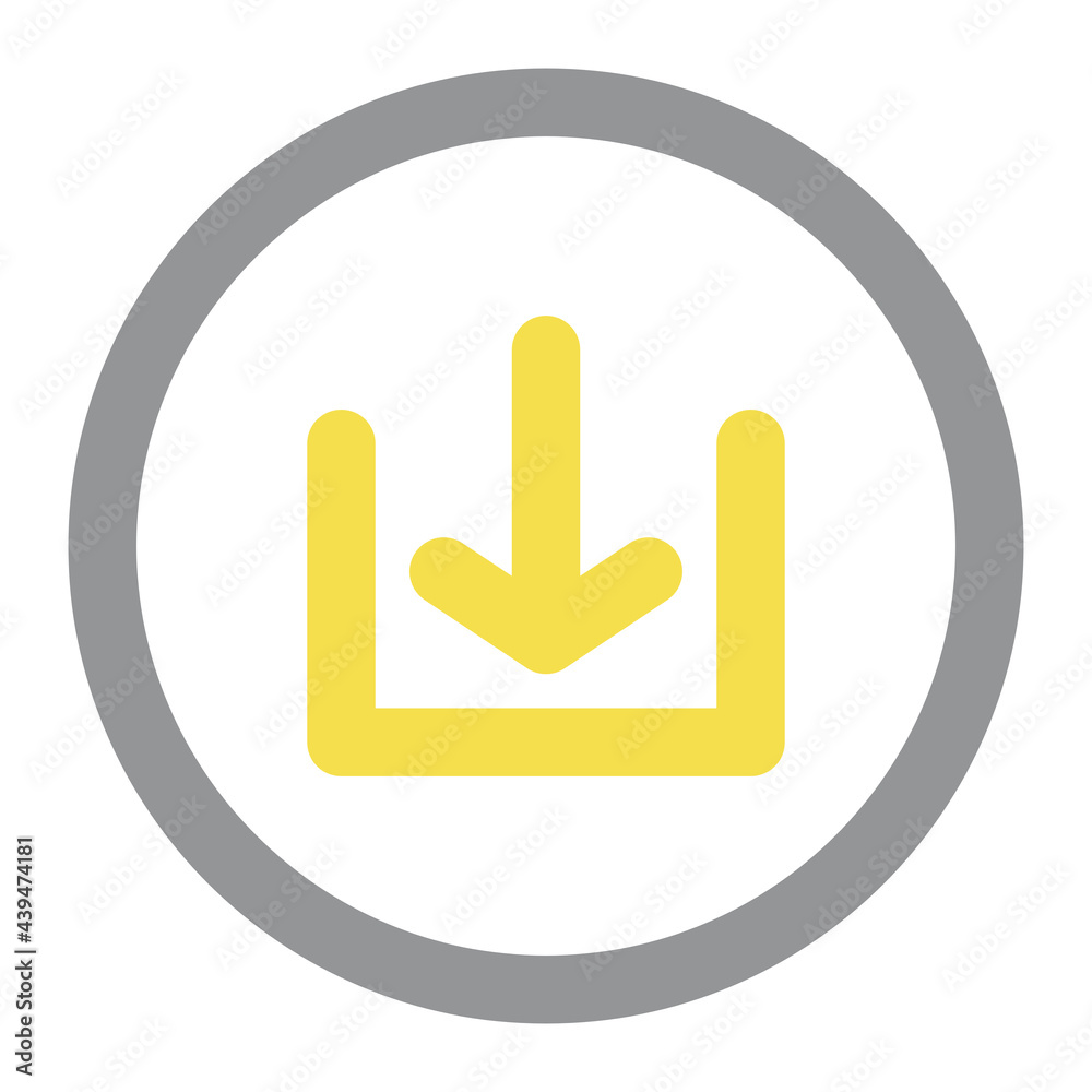 Download icon suitable for website user interface, mobile user interface, applications, advertisements, presentations, and many more. Editable and resizeable.