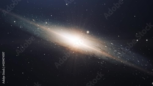 4k Spiral Galaxy - Accurate Rotation