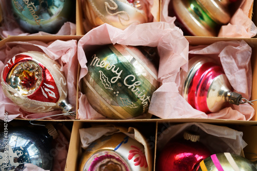 Vintage Christmas Ornaments photo