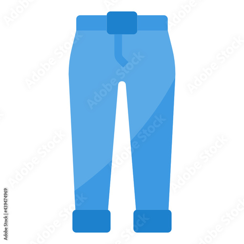 Jean flat icon