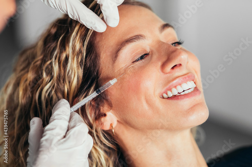 A Woman on a Cosmetic Treatment 