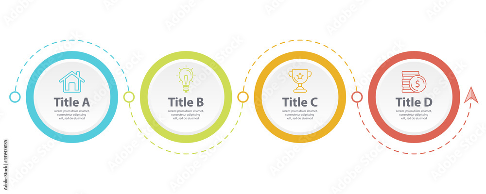Business infographics template with arrow. Abstract vector illustration can be used for layout, diagram, presentation and web design. Business infographics template with arrow. Abstract vector illustration can be used for layout, diagram, presentation and web design.