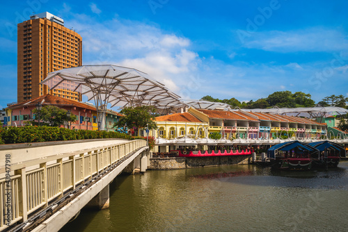 Photography Clarke Quay located at Singapore River Planning Area in singapore