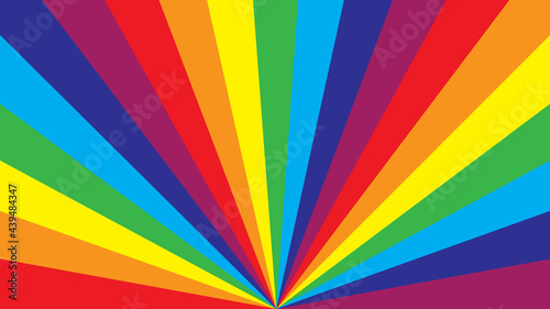 Abstract rainbow background, flat design, banner, cover, wallpaper.