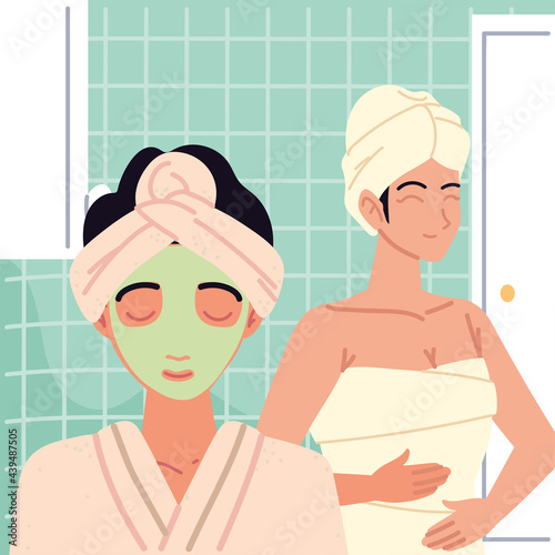 spa women skin care