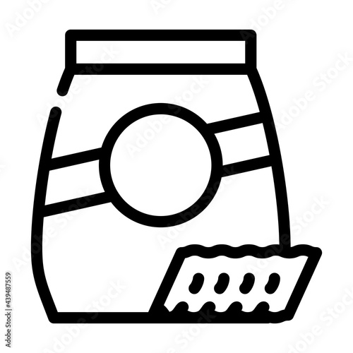 ricciutelle pasta line icon vector. ricciutelle pasta sign. isolated contour symbol black illustration
